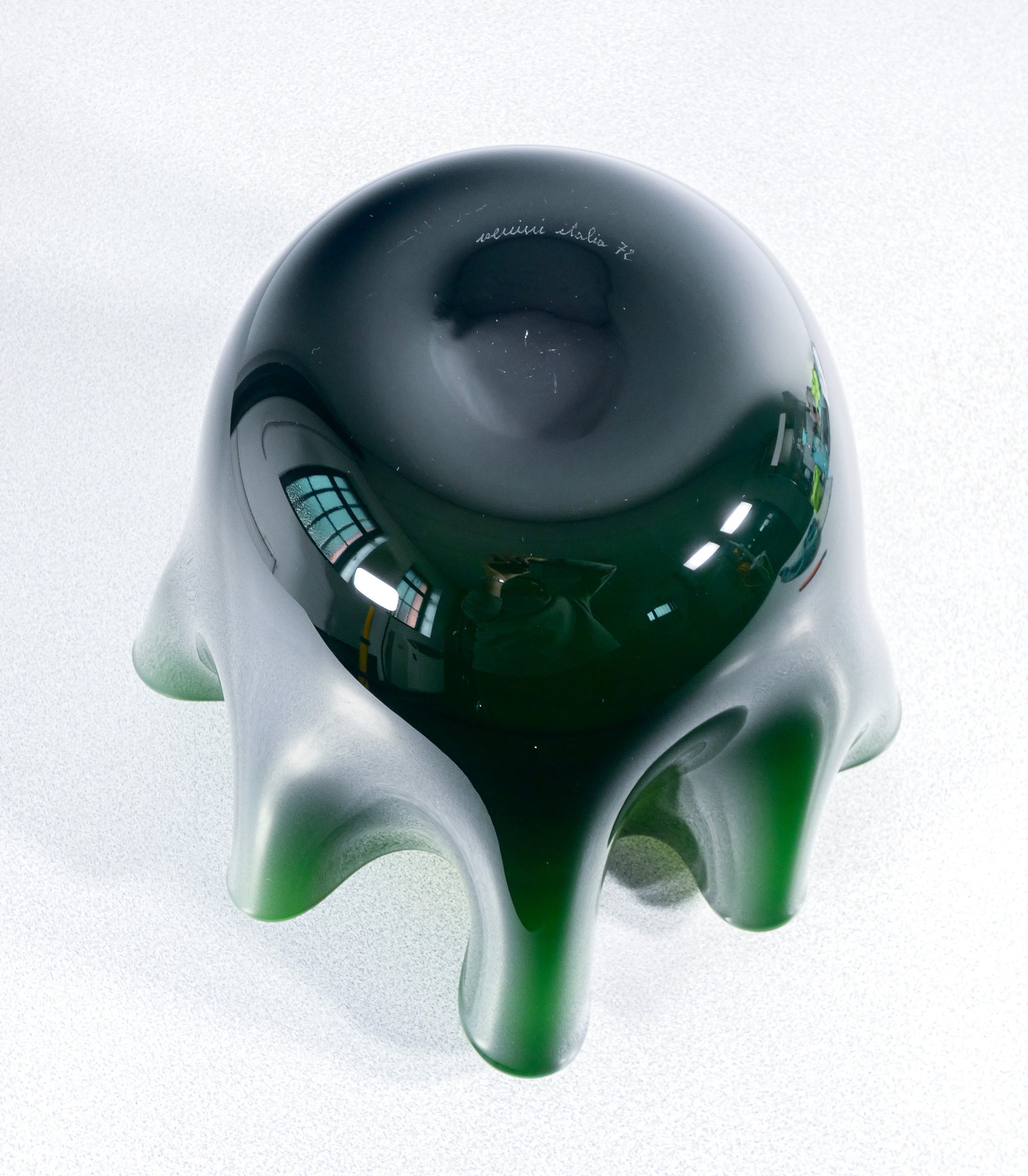 vaso fazzoletto 1972 design fulvio bianconi per venini vetro soffiato murano