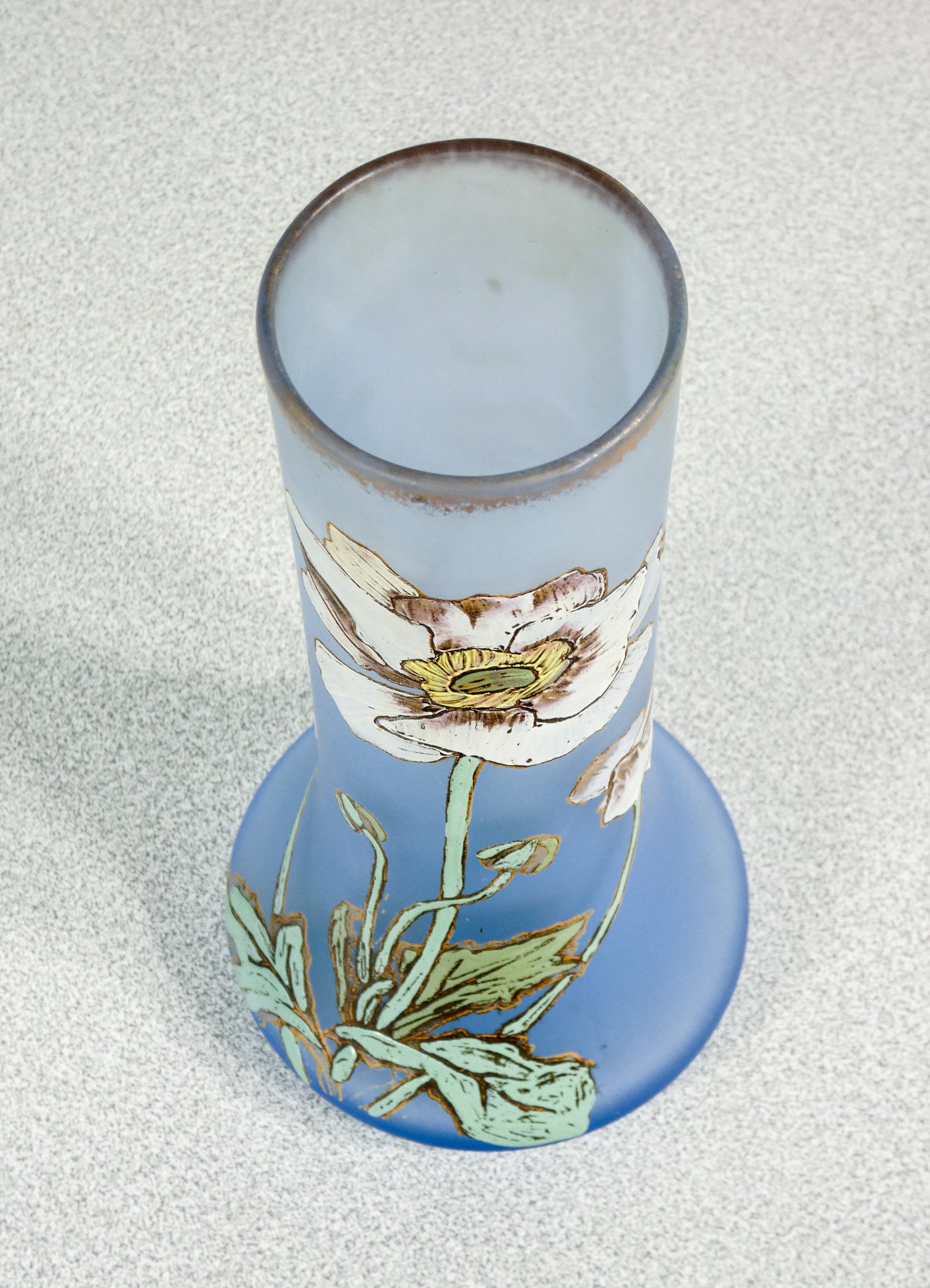 vaso montjoye saint denis vetro smalto francia 1920s art nouveau liberty
