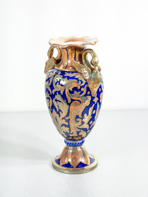 vaso robbia gualdo tadino maiolica lustro dipinta a mano ceramica epoca