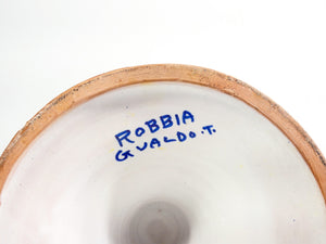 vaso robbia gualdo tadino maiolica lustro dipinta a mano ceramica epoca