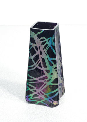 vaso vasetto wmf serie ikora vetro soffiato iridescente epoca 1930s art nouveau