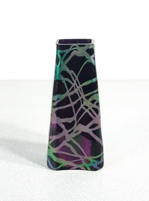 vaso vasetto wmf serie ikora vetro soffiato iridescente epoca 1930s art nouveau
