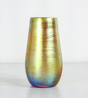 vaso vasetto wmf serie myra vetro soffiato iridescente epoca 1930s art nouveau