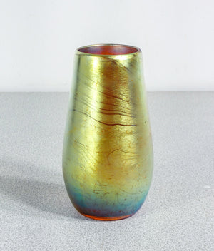 vaso vasetto wmf serie myra vetro soffiato iridescente epoca 1930s art nouveau