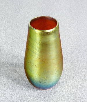 vaso vasetto wmf serie myra vetro soffiato iridescente epoca 1930s art nouveau