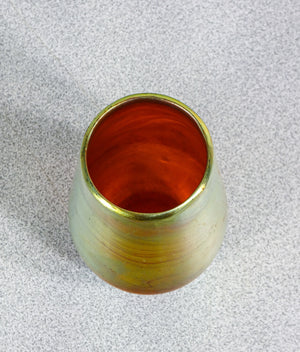 vaso vasetto wmf serie myra vetro soffiato iridescente epoca 1930s art nouveau