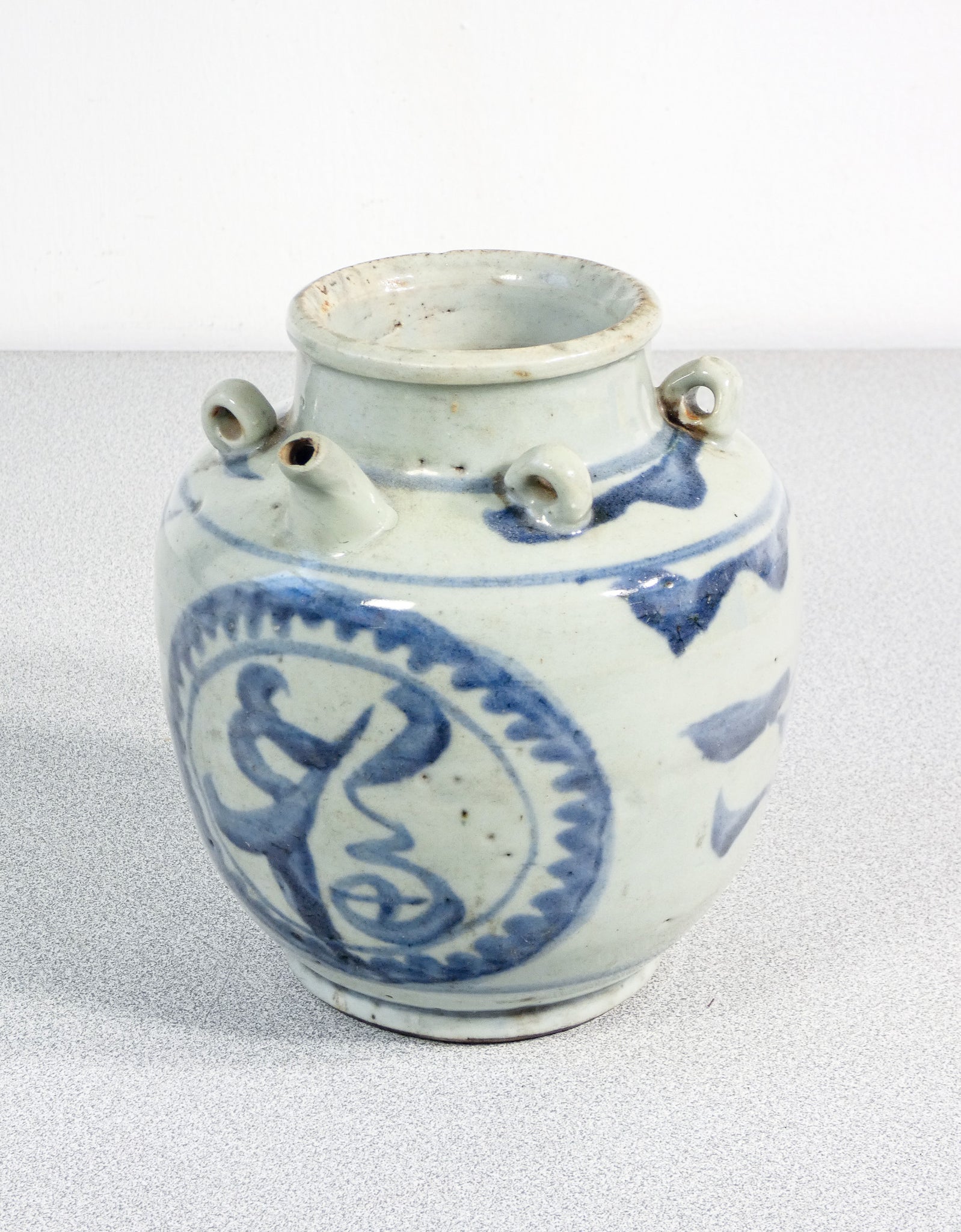 vaso versatoio ceramica porcellana dipinta cina cinese china vase epoca