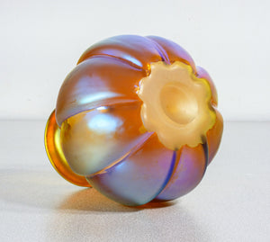 vaso wmf serie myra vetro soffiato iridescente epoca 1930s art deco antico   1