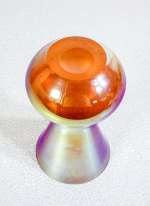 vaso wmf serie myra vetro soffiato iridescente epoca 1930s art deco antico 10