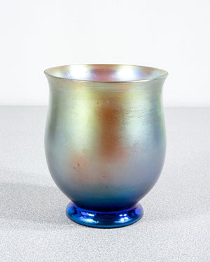 vaso wmf serie myra vetro soffiato iridescente epoca 1930s art deco antico 9