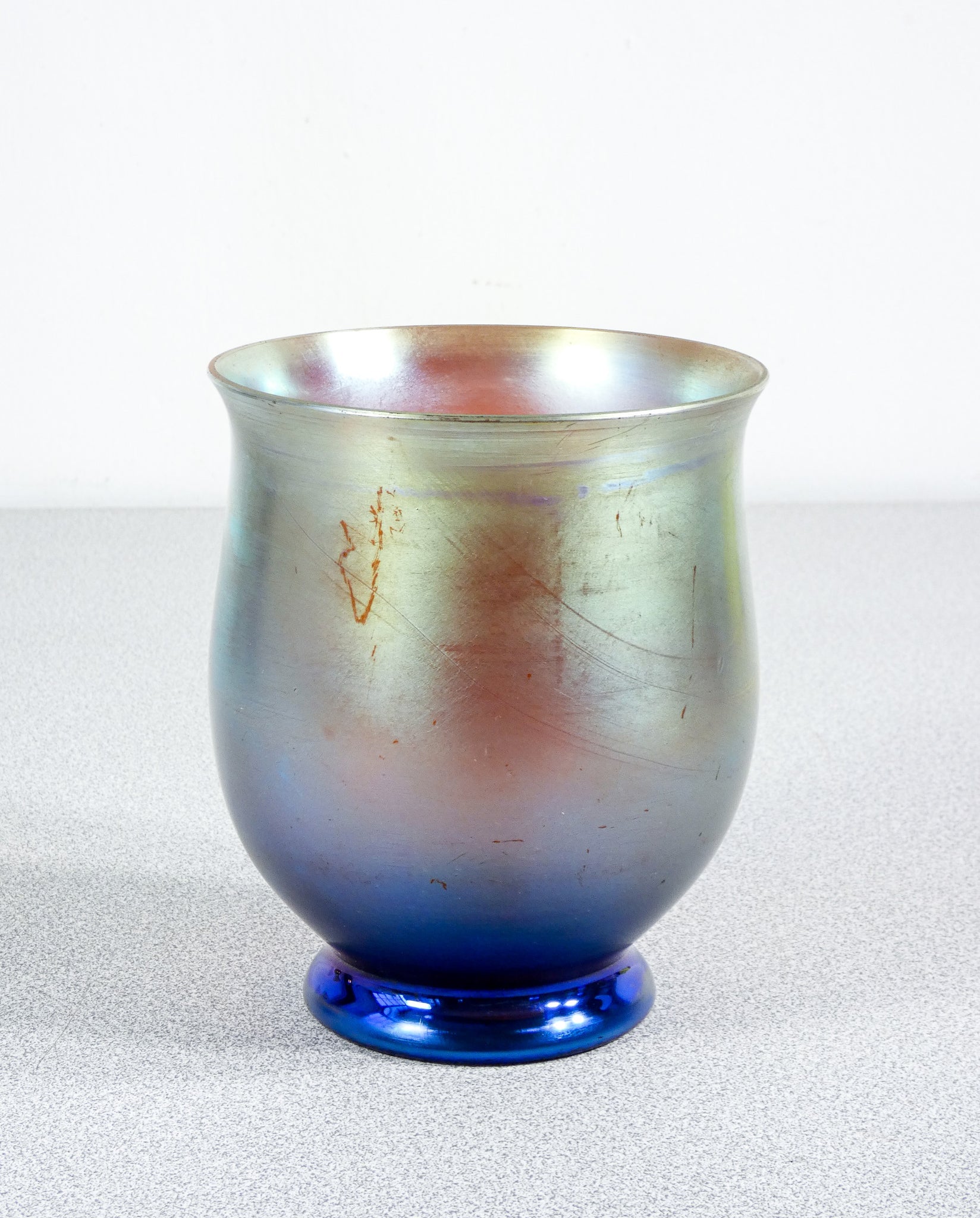 vaso wmf serie myra vetro soffiato iridescente epoca 1930s art deco antico 9
