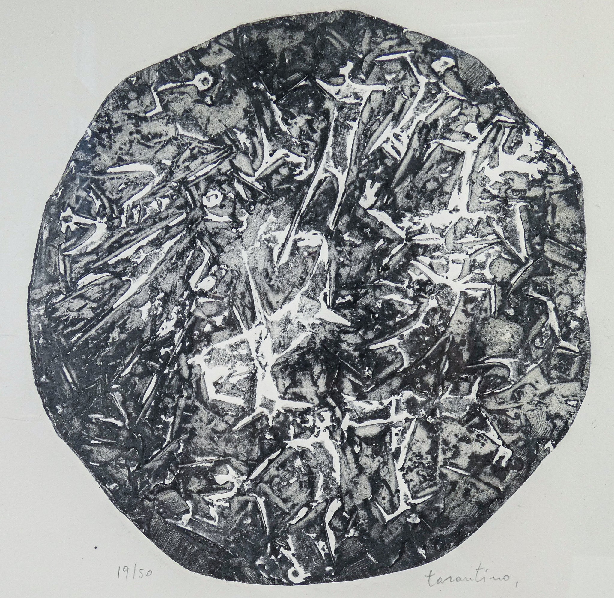 acquaforte giuseppe tarantino 1968 battaglia 2 stampa grafica numerata quadro