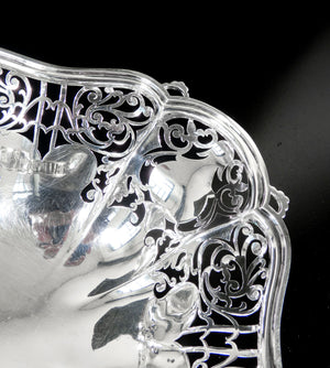 alzata argento sterling 925 harrison brothers epoca 1900 centrotavola antica