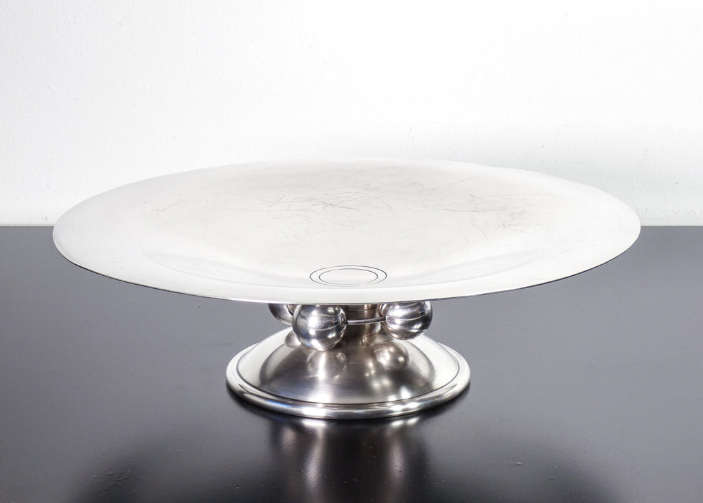 alzata fruttiera normandie christofle by luc lanel 1930s argento placcato