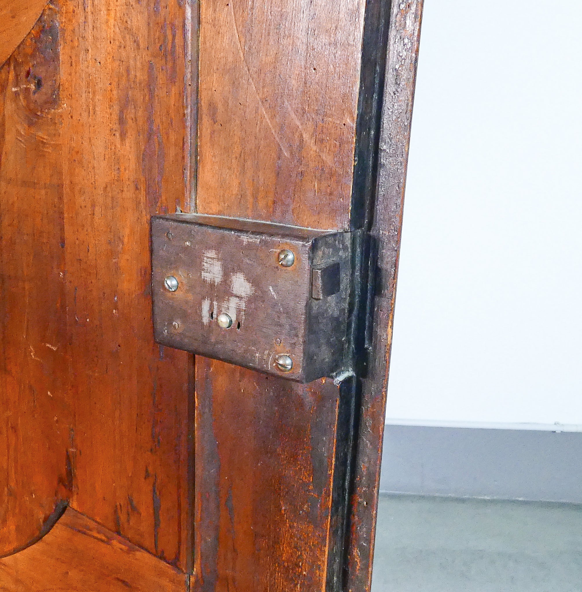 armadio carlo x legno pioppo epoca 1800 guardaroba doppio corpo antico
