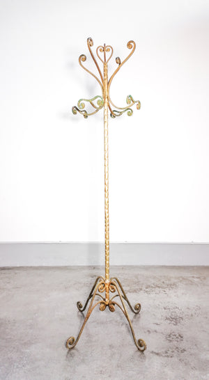 attaccapanni design pier luigi colli vintage epoca 1950s metallo dorato italy