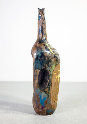 bottiglia design agenore fabbri per mga mazzotti italia 1960s smalto lustro 1