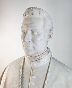busto firmato filippo gnaccarini cardinale berardi 1870 statua scultura marmo