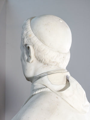 busto firmato filippo gnaccarini cardinale berardi 1870 statua scultura marmo
