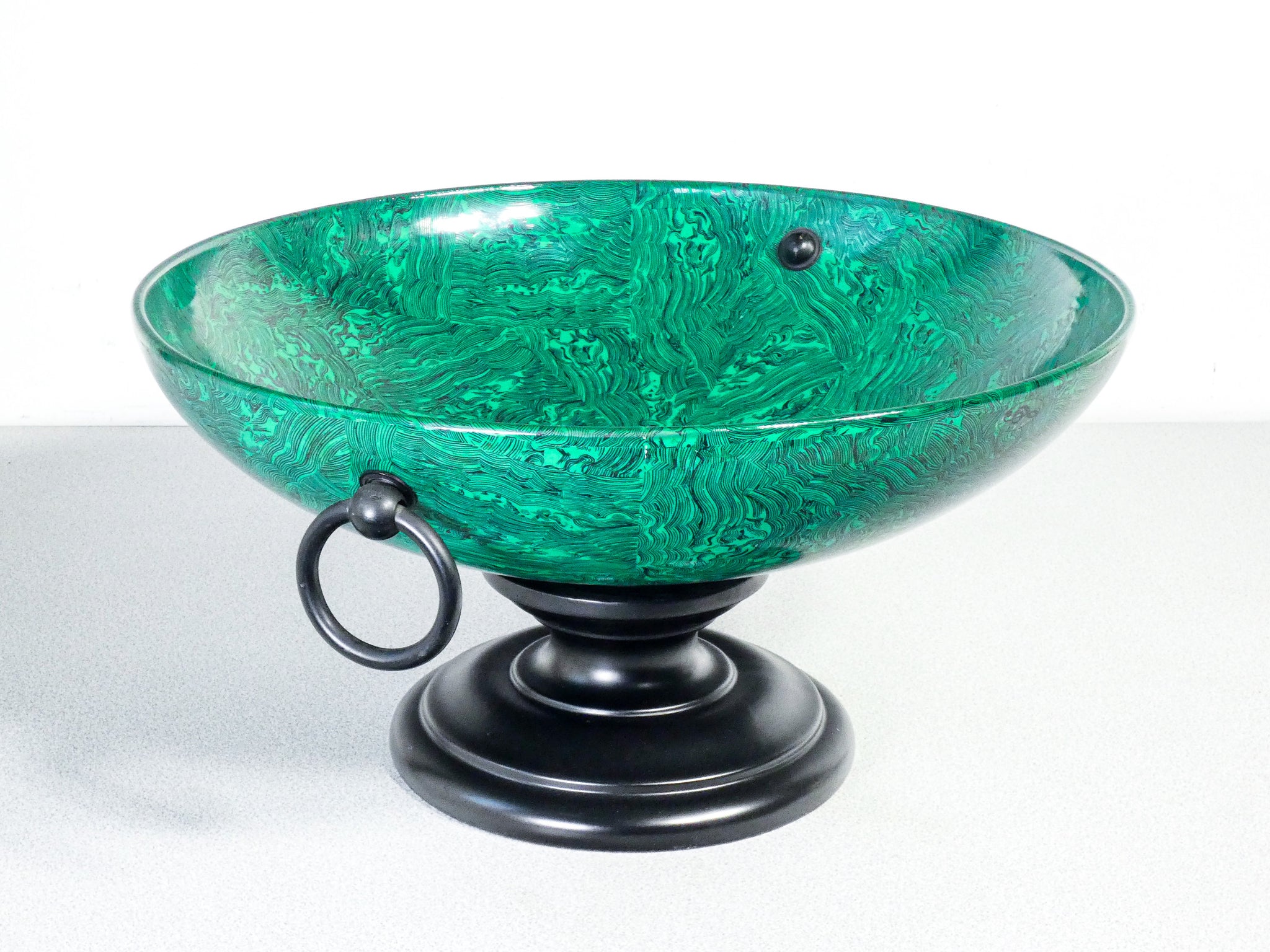 cachepot centrotavola ceramica mangani firenze porcellana verde smeraldo