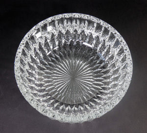 cachepot vaso centrotavola cristallo molato boemia vase crystal art epoca