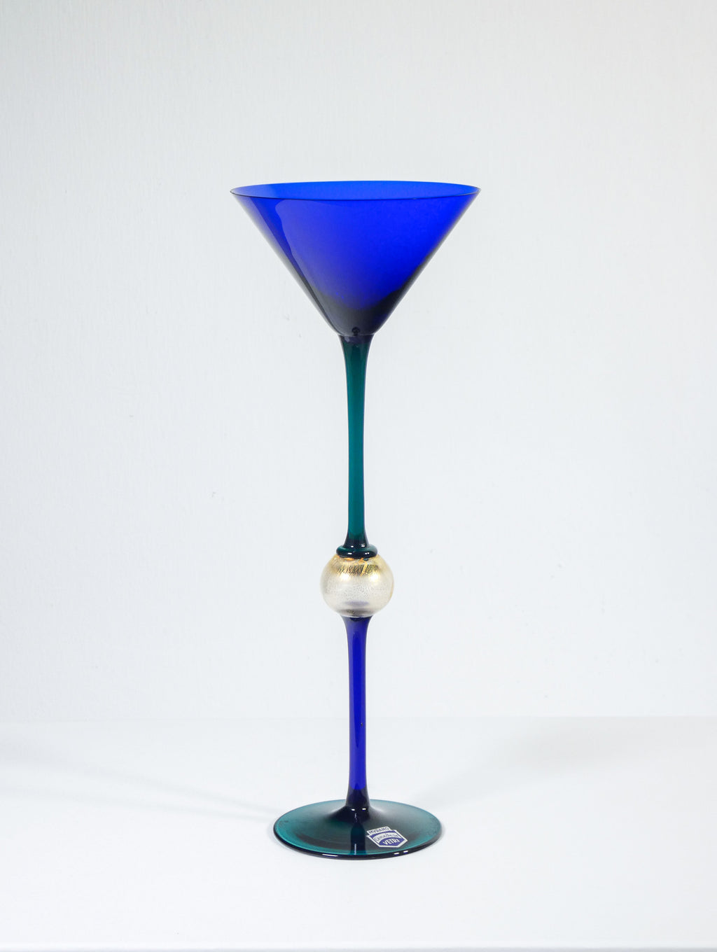 calice design cenedese vetro soffiato policromo murano coppa bicchiere