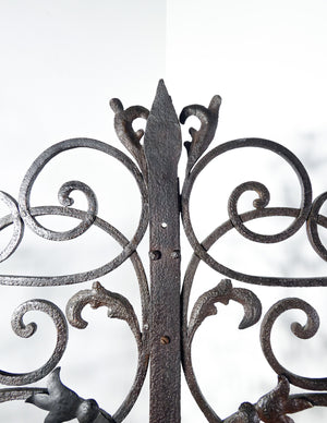 cancello ferro battuto forgiato cancellata inferriata epoca 1700 antico