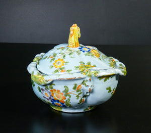 ciotola ceramiche cantagalli firenze ceramica maiolica dipinta epoca 1800 antica