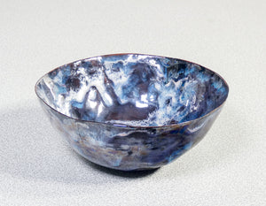 ciotola design fausto melotti 1950s ceramica smaltata smalto policromo coppa