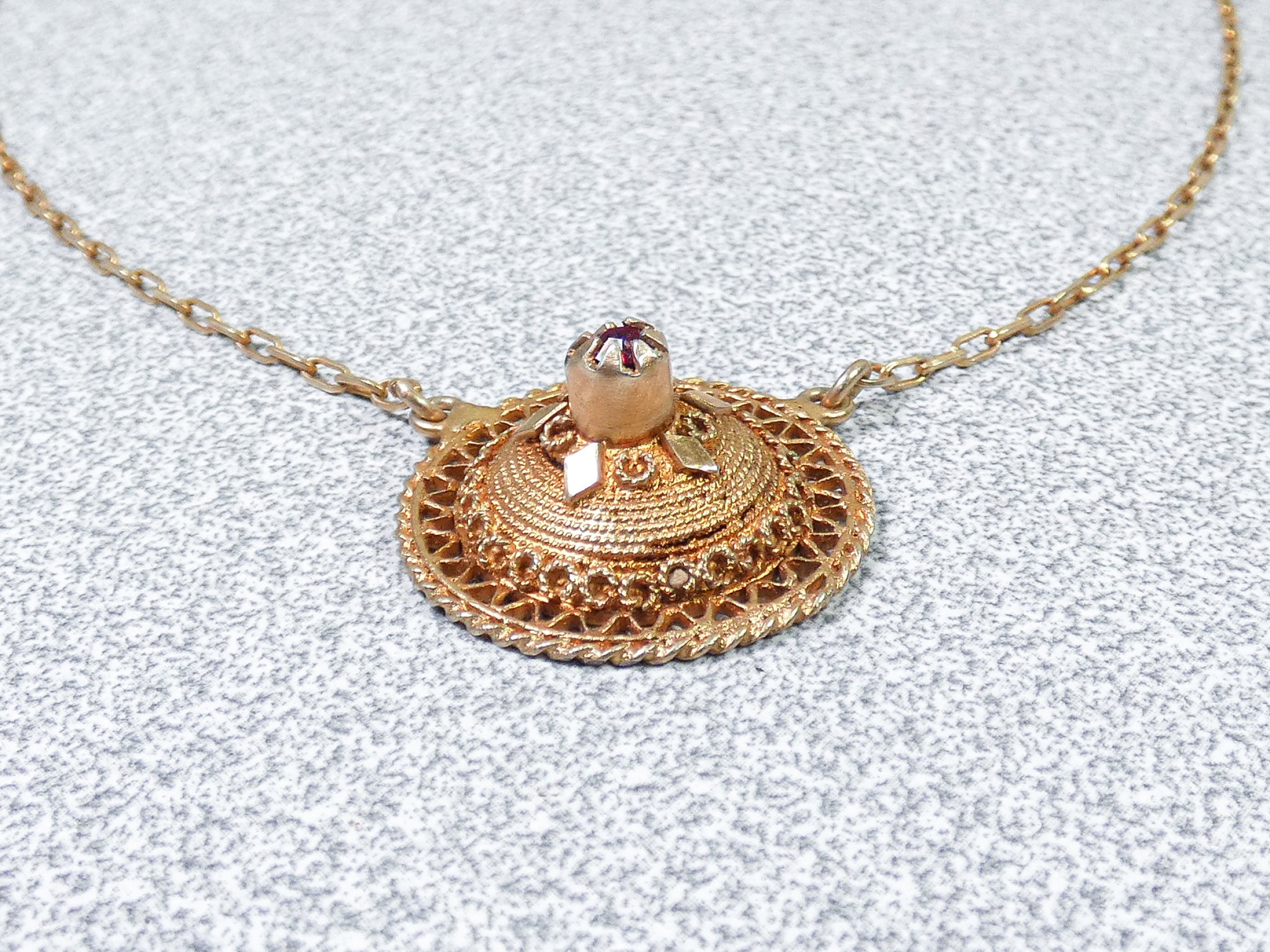 collana collanina argento dorato fine 1800 art deco gioiello bijoux necklace