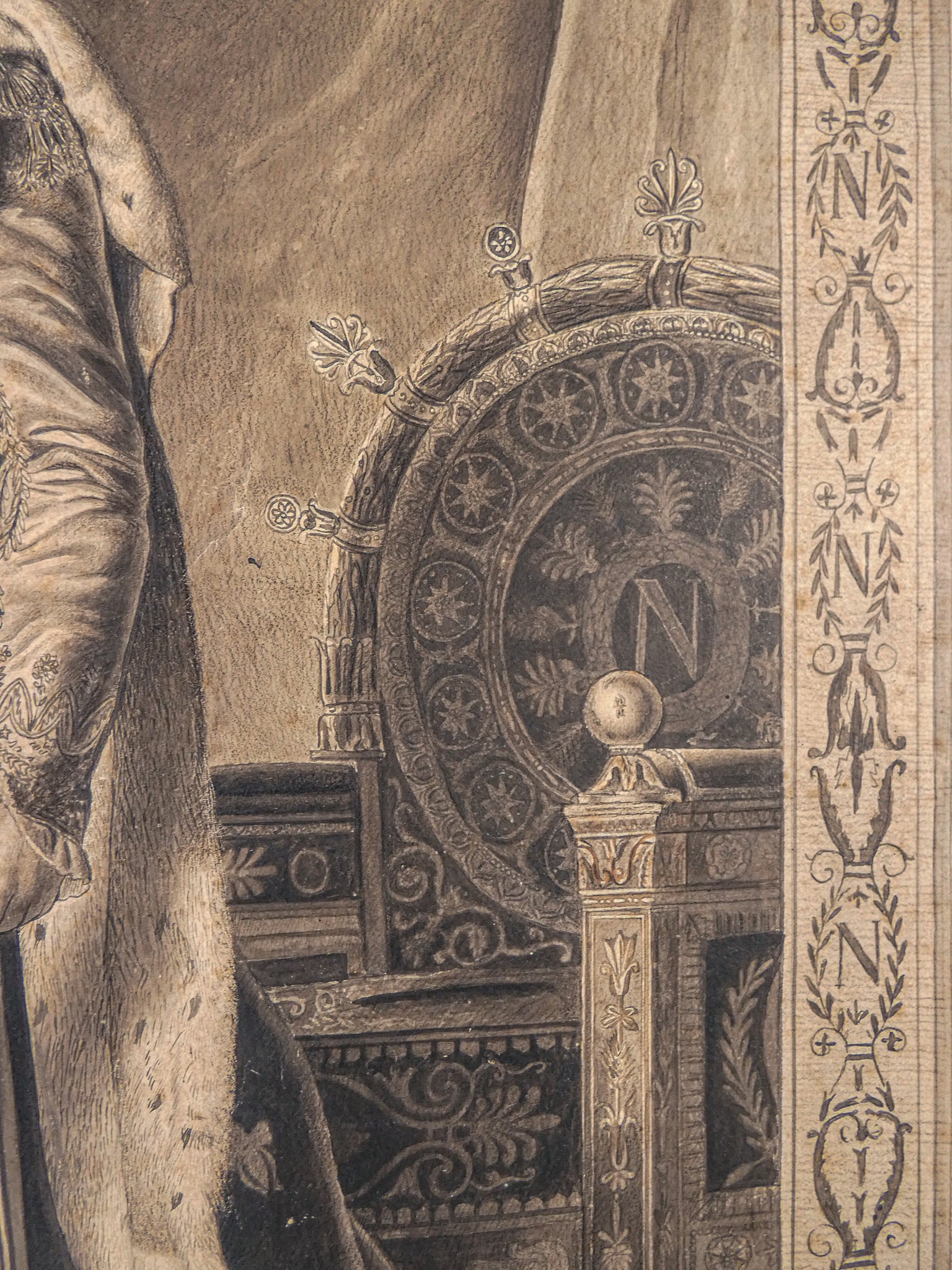 copia acquarello matita 800 f gerard quadro ritratto napoleone napoleon le grand