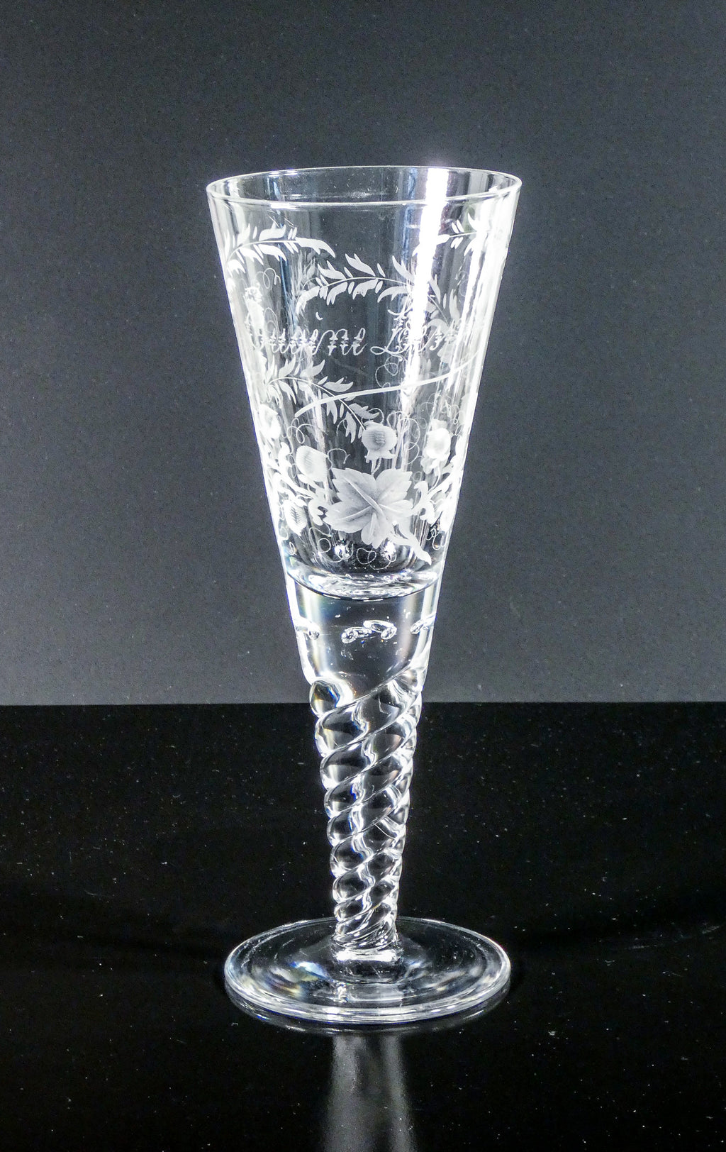 coppa vaso cristallo molato francia epoca meta 1900 decorazione vegetale vite