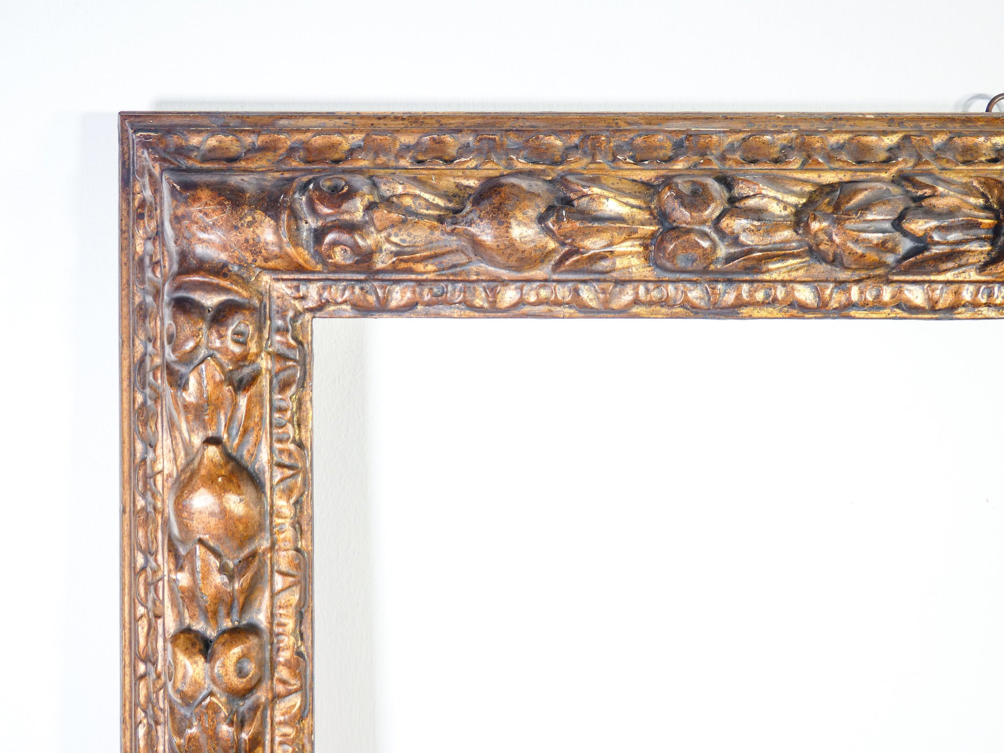 cornice legno scolpito gessato dorata epoca primo 1900 stile luigi xvi antica