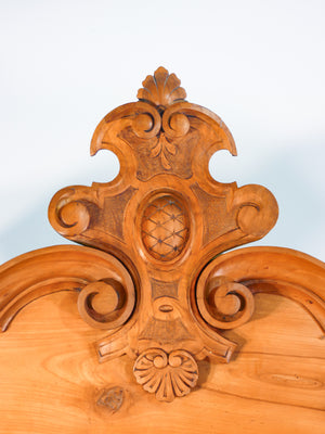 credenza carlo x legno massello ciliegio epoca 1800 doppio corpo stipo antica