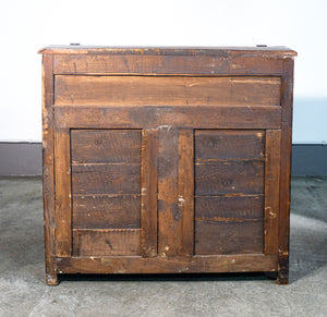 credenza ribalta scrittoio secretaire legno noce epoca 1800 cassetti antica