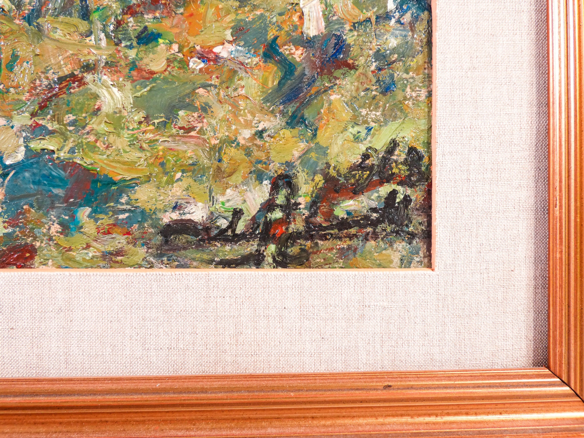 dipinto isola elba firmato carlo aimetti mare marina arte quadro olio tavola