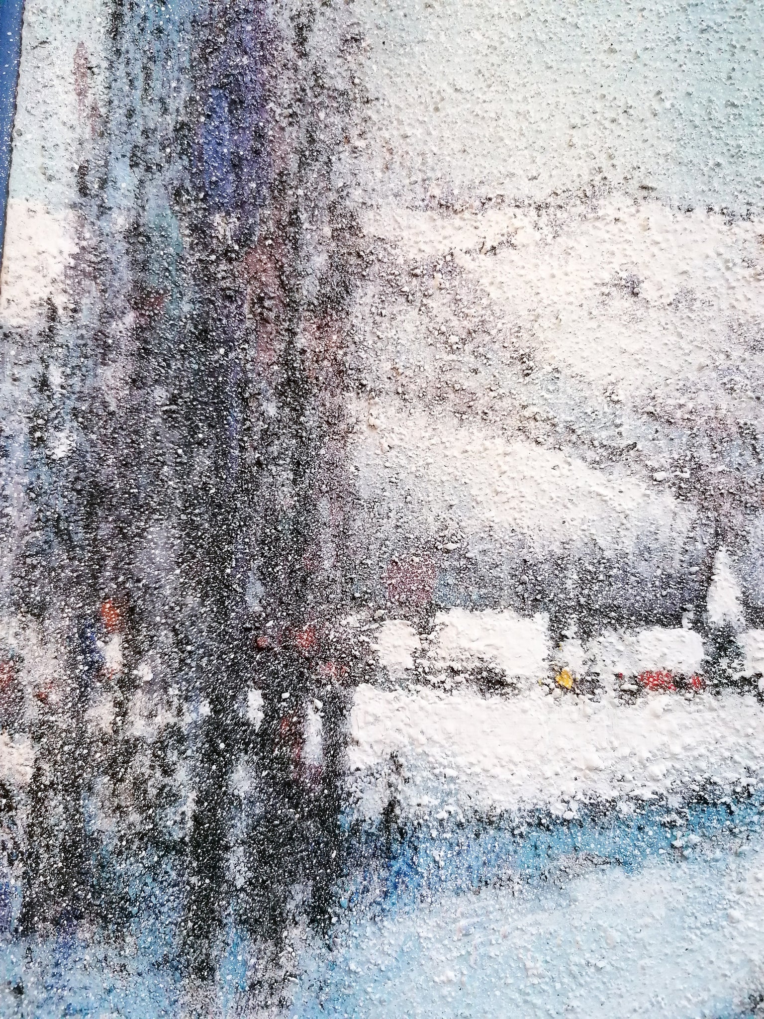 dipinto paesaggio innevato neve montagna epoca 1900 tecnica mista tavola arte