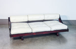 divano letto daybed gs 195 design gianni songia per sormani 1960s palissandro