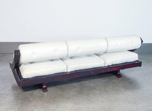 divano letto daybed gs 195 design gianni songia per sormani 1960s palissandro