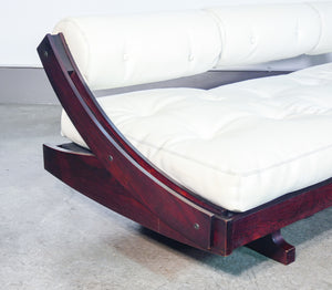 divano letto daybed gs 195 design gianni songia per sormani 1960s palissandro