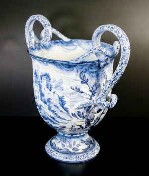 grande vaso mazzotti albisola ceramica maiolica dipinta epoca primo 900 anfora 