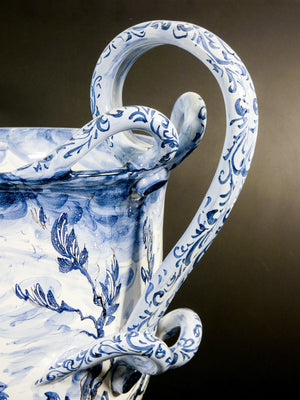 grande vaso mazzotti albisola ceramica maiolica dipinta epoca primo 900 anfora 