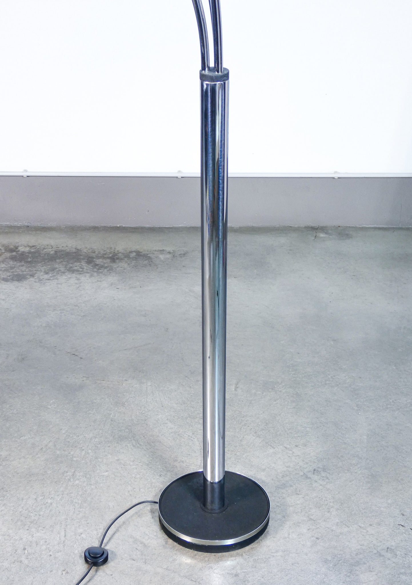 lampada da terra design reggiani epoca 1970s piantana 3 lumi vintage floor lamp
