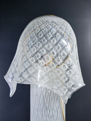 lampada la murrina vetro soffiato murano da tavolo abat jour glass art epoca