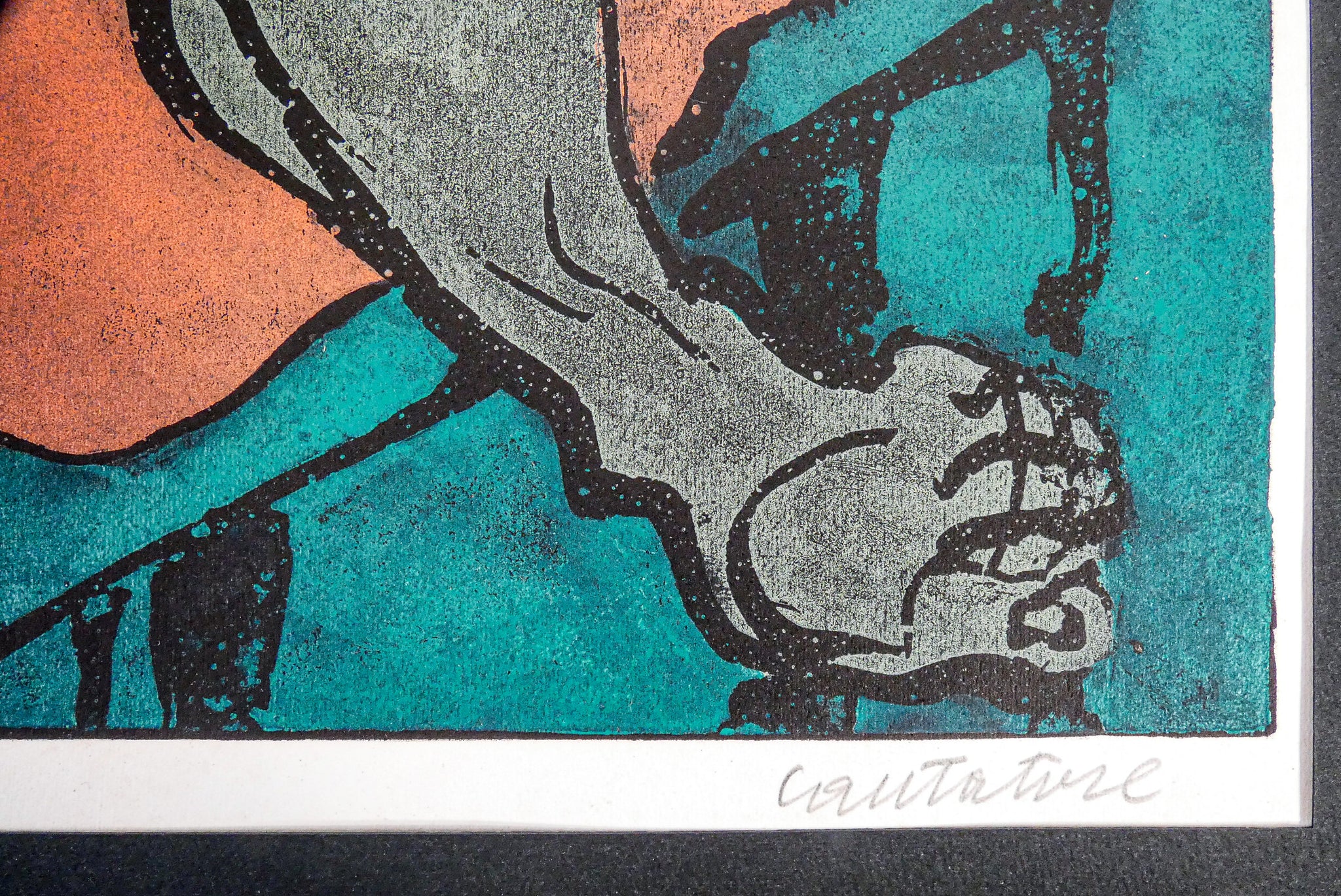 litografia domenico cantatore odalisca prova autore colori stampa grafica 1970s