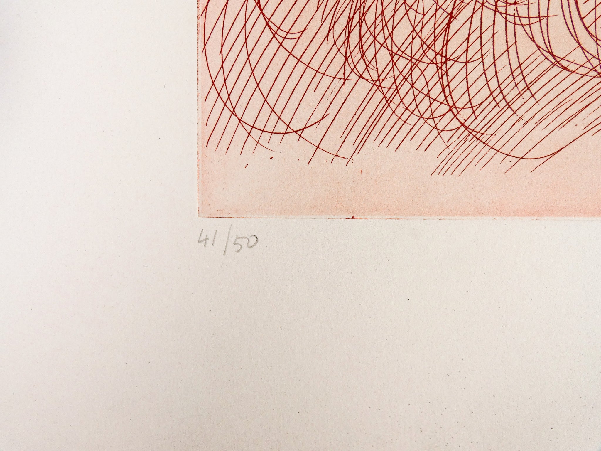 litografia enrico colombotto rosso volto firmata numerata stampa grafica