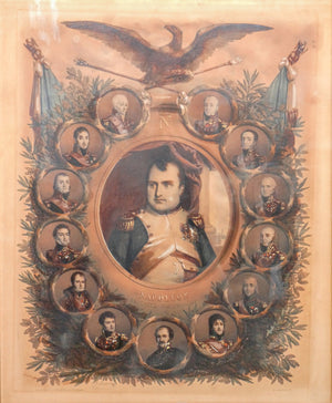litografia n maurin 1840 ca napoleone imperatore francesi marescialli antica