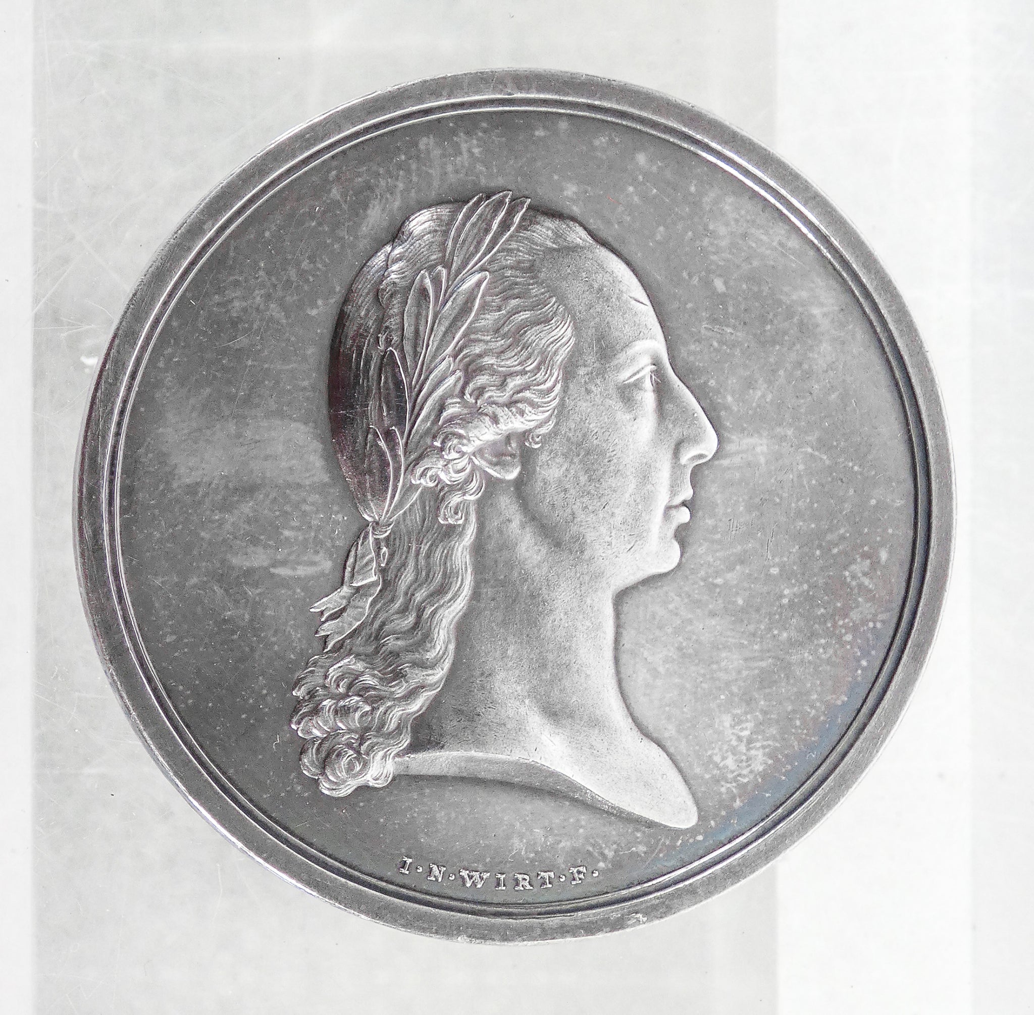medaglia argento monumento a giuseppe ii asburgo epoca 1806 wurth antica