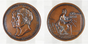 medaglia francesco iv austria este maria beatrice savoia 1831 modena antica