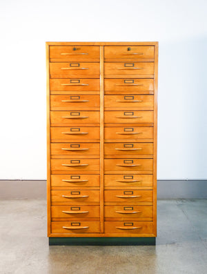 mobile archivio 1940 legno faggio cassetti schedario armadio alasia gian remo